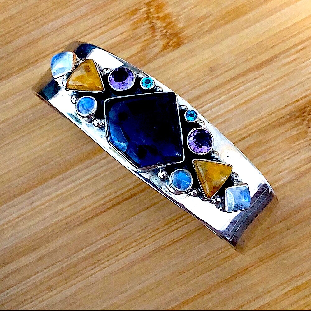 $152 Nicky Butler Jeweled Estate Cuff